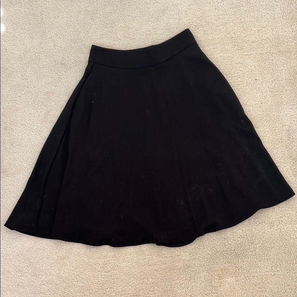 Vintage Style Elegant Black A-Line Skirt